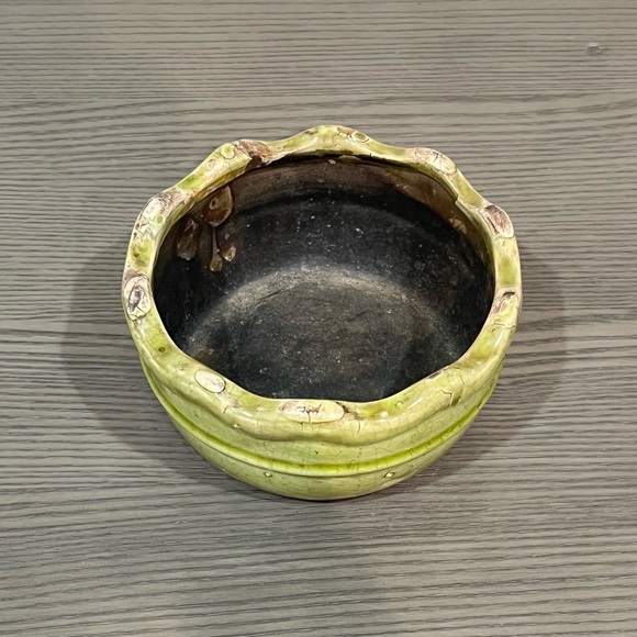 Glazed Round Decorative Accent Bowl [container] - Picture 2 of 7
